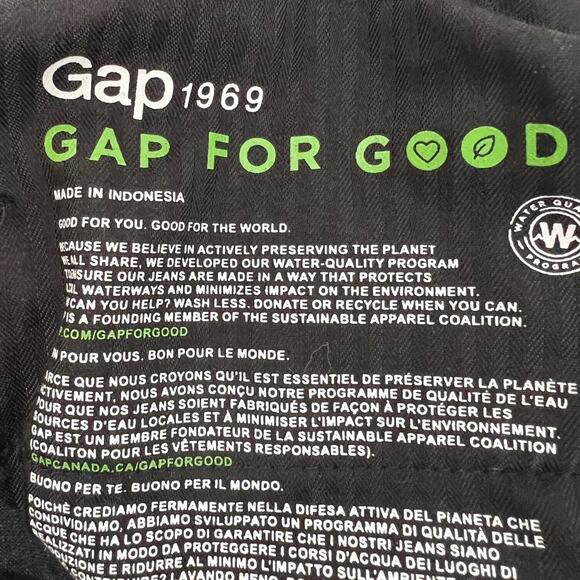 Gap Womens Velour Corduroy Pants Size 33 Black True Skinny Super High Rise - Picture 5 of 6